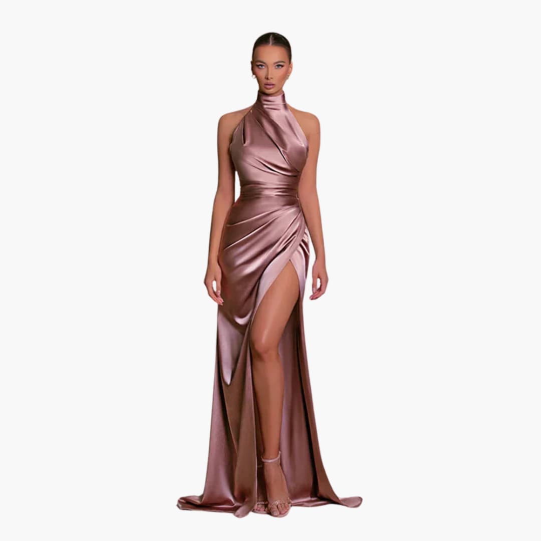 Glamouröses Satin Abendkleid - perfekt für Damen Gala Events