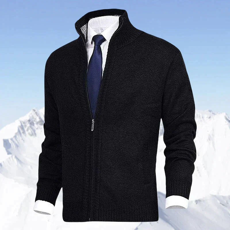 Arnie - Klassische Herren Strickjacke mit Kragen