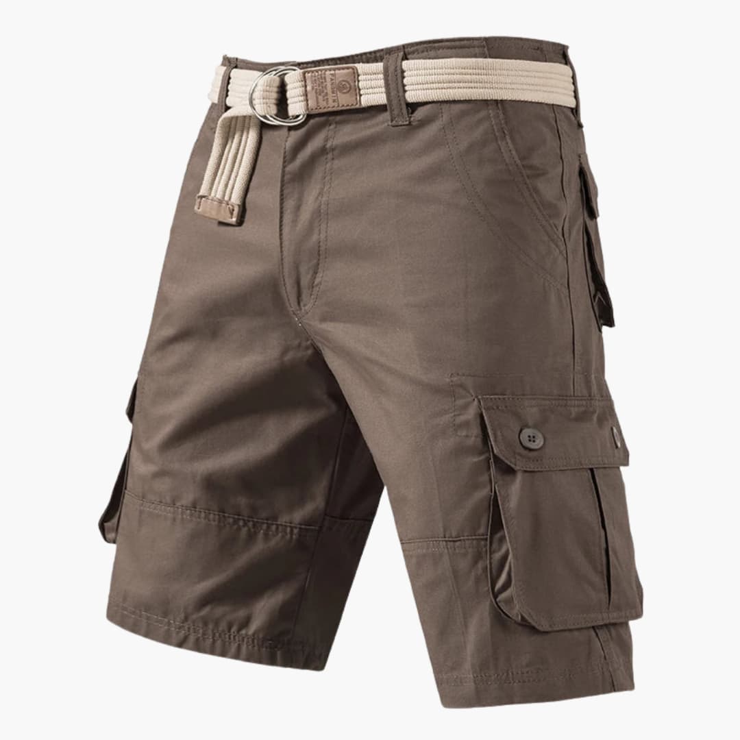 Cargoshorts mit Gürtel und Taschen - für Herren im Freizeitstil