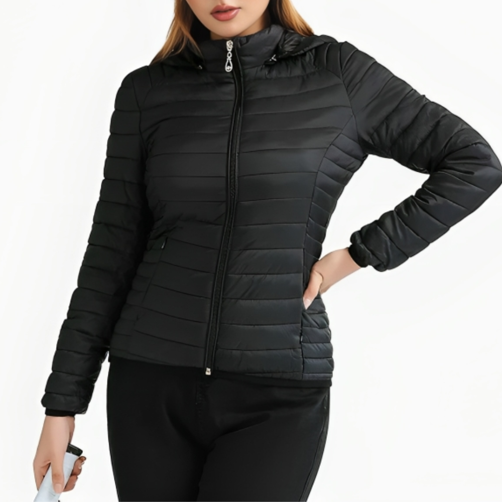 Pufferjacke mit Kapuze für Frauen für den Winter