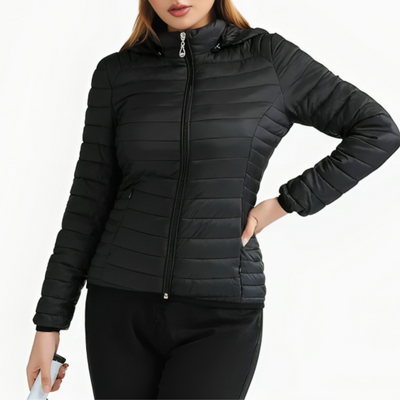 Pufferjacke mit Kapuze für Frauen für den Winter