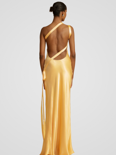 GOLDEN GLOW MAXIKLEID