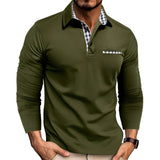 Jerome - Komfortables Langarm-Poloshirt in Grün