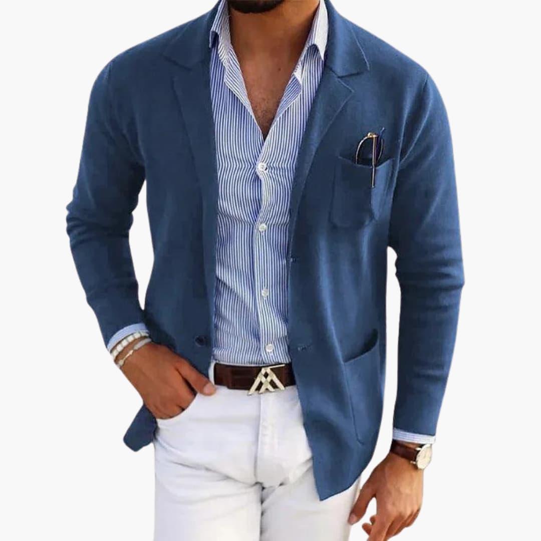 Herren Cardigan Blazer – Elegante Strickjacke für Männer