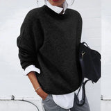 Unisex Pullover | Klassisches Design | Ultrazarter Feinstrick in Schwarz