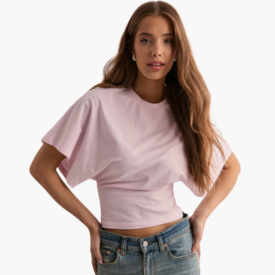 Sophia | T-Shirt mit weitem Ärmel und Ikonendesign