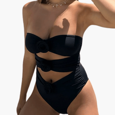 Badeanzug mit dekorativen Details für Damen – elegant & modern