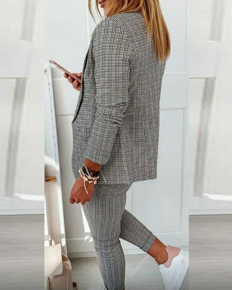 Vera - Lässiger Zweiteiler: Blazer & Hose