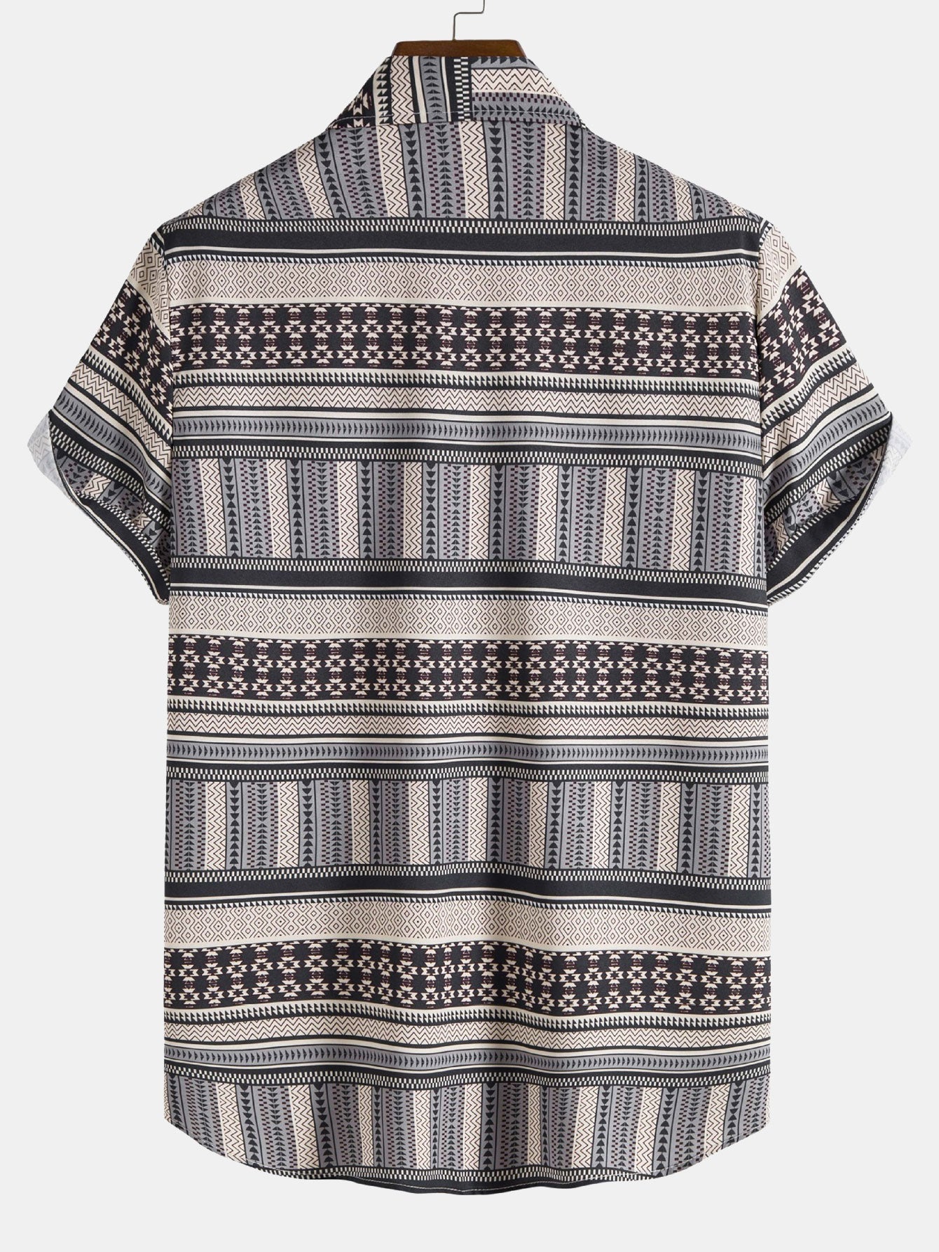 Knöpftes Hemd mit Aztekenmuster