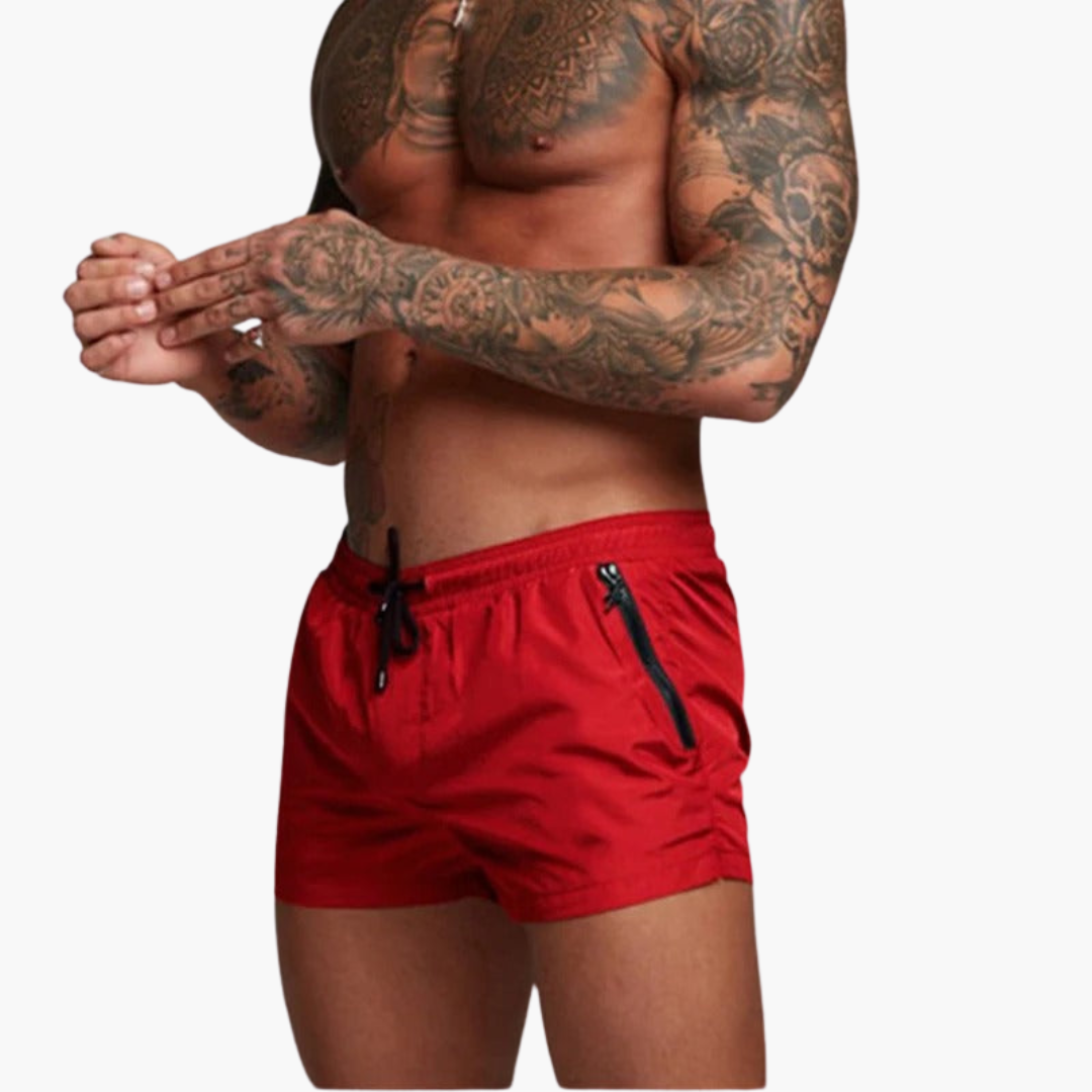 Schnelltrocknende Shorts - für Herren mit Stretch & Zipper
