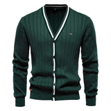 Sam - Elegante Strickjacken für Herren in Grün