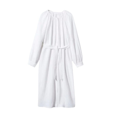 Midikleid im Hemdchenstil mit Puffärmeln