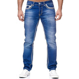 Andy - Stilvolle Jeans im Used-Look für Herren in Blau