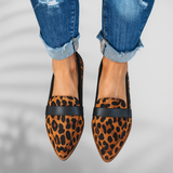 Dorothea | Damen Schlanke Bequeme Zehen-Loafer in Braun