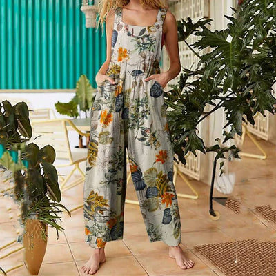Alba - Sommerlicher Overall mit quadratischem Ausschnitt