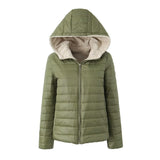 Gesteppte Pufferjacke für Frauen - Sofiane in Militärgrün