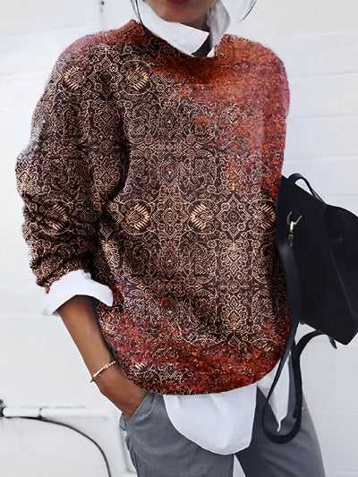 Melody - modischer Pullover mit Blumenmuster