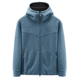 Fleecejacke mit Kapuze für Männer - Nils in Blau