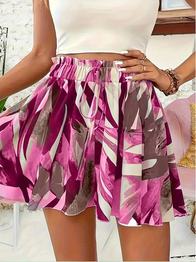 Falda Corta de Verano con Estampado Moderno
