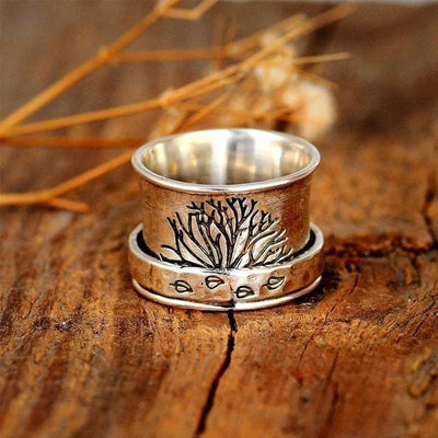 Baum des Lebens Spinner Meditation Ring