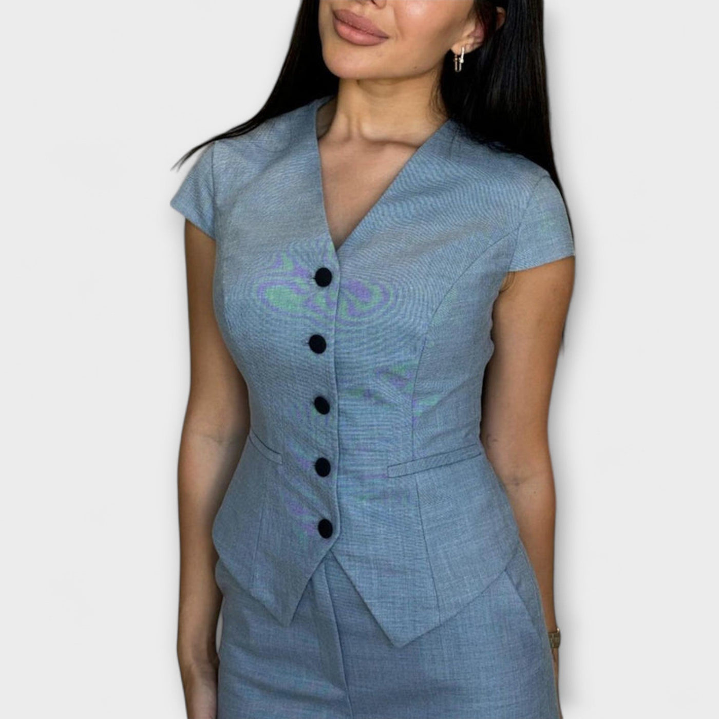 Ivy - Elegantes V-Ausschnitt Top mit passender Hose