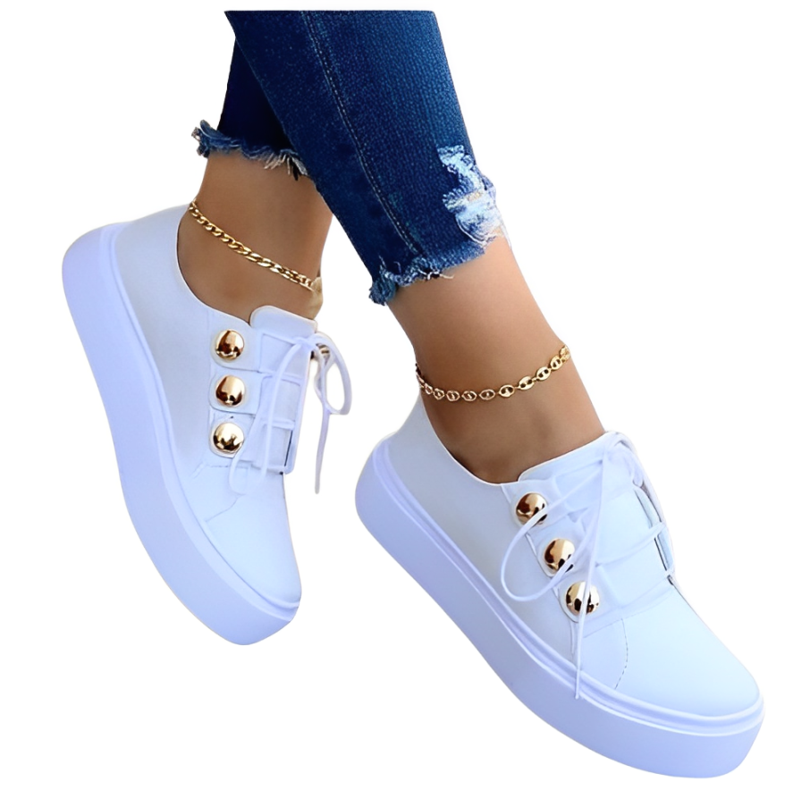 Alyssa – Plateau-Sneaker aus Canvas