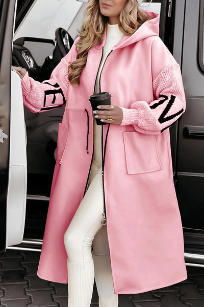 Lana Kapuzen-Strickmantel