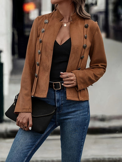 Federica - Retro Langarm Strickjacke