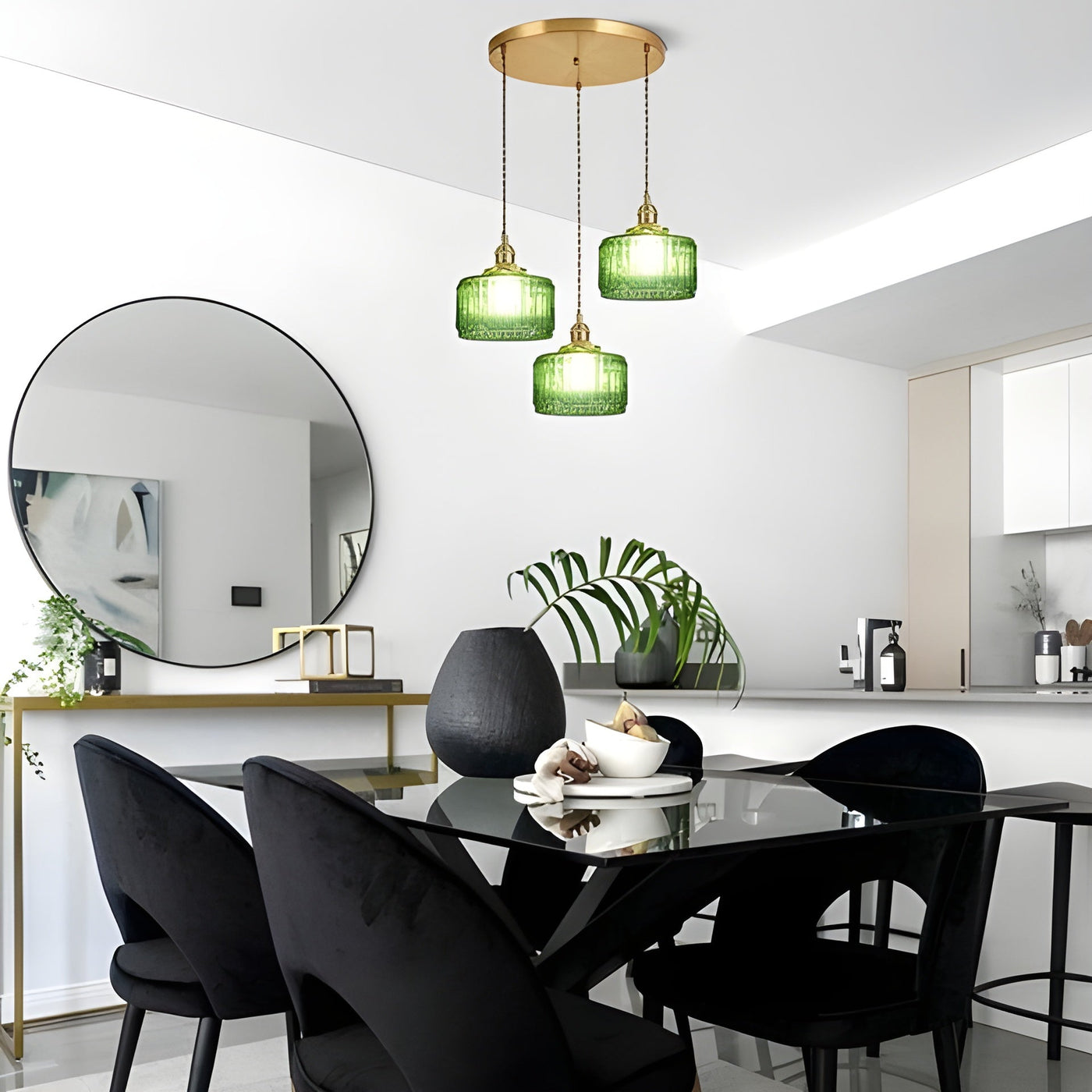 CrystalWave Light – Retro Kurze Zylinder LED Pendelleuchte