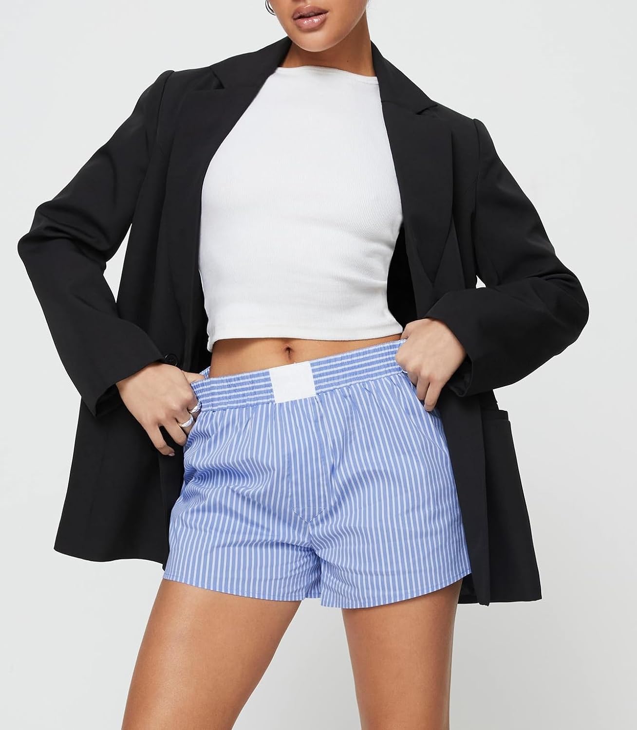 Lori - Gestreifte Shorts für Damen
