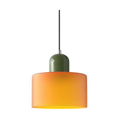 GlamorGlass Light - Europäische Retro Zylinder Pendelleuchte