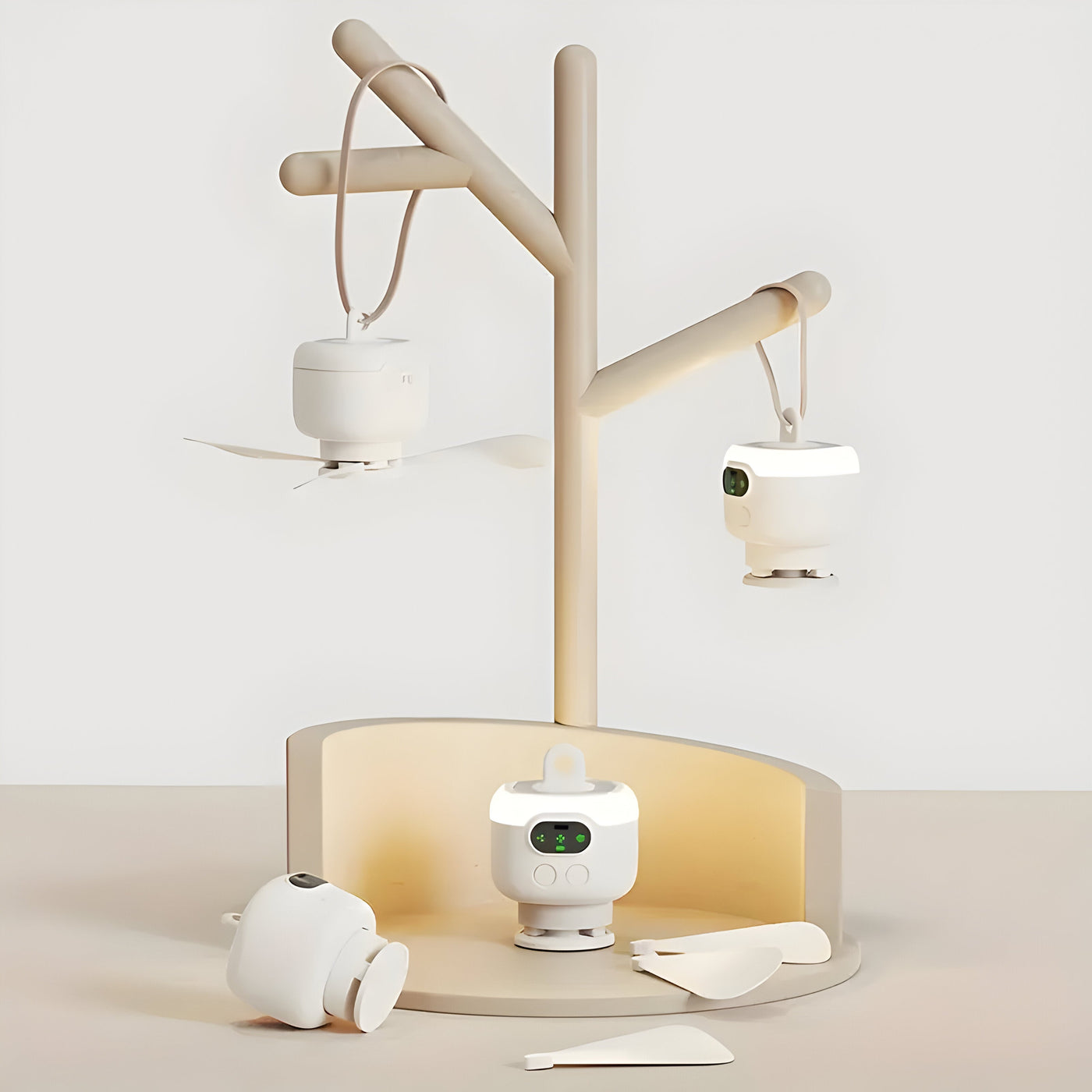 CoolTrail - Camping Ventilator für draußen USB Wiederaufladbar