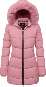 Emmas | Winterjacke mit Kapuze in Rosa