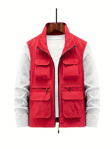 Stilvolle Outdoor Herrenweste - Thorne in Rot