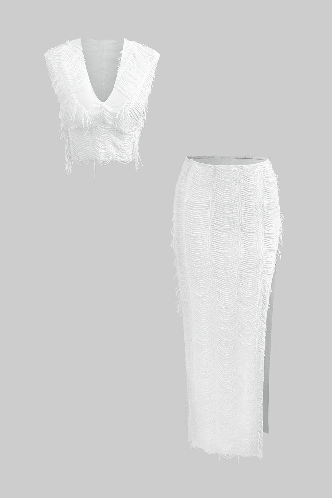 Charlene | Fransen-Zweiteiler mit Top & Rock