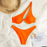 Ocean Chic - Bikini-Set im brasilianischen Stil in Orange