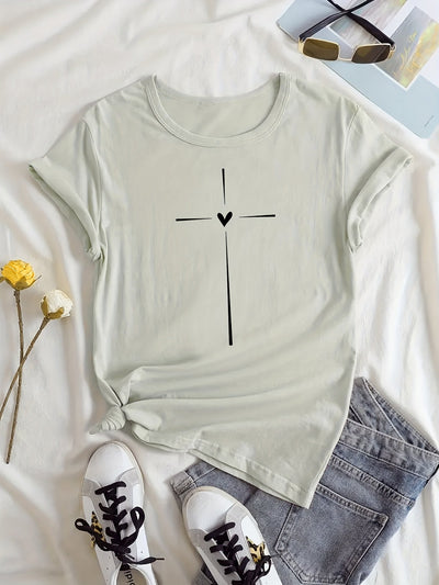 Faith™ – Herzliches Kreuz T-Shirt