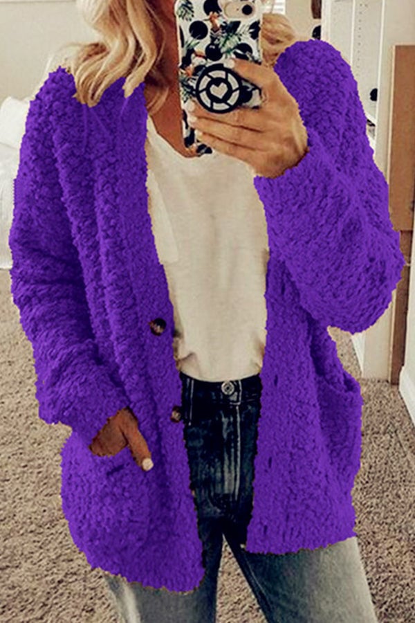 Lässige Strickjacke mit Taschen