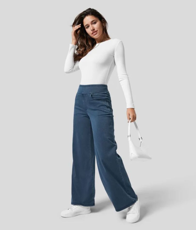 Weite High-Waist Jeans