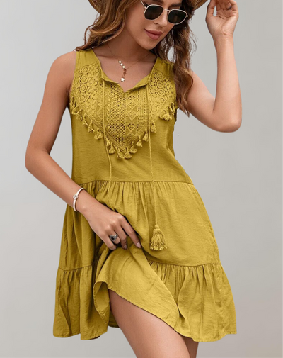 Cecily - Damen Sommer Quasten Sandalen