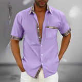 Henrick - Ein elegantes und bequemes Herren-Sommerhemd in Violett