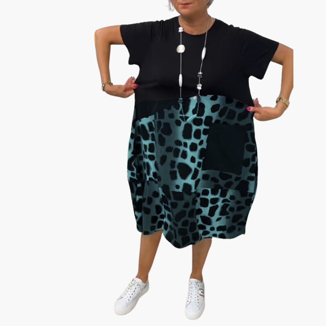 Sommerkleid Damen - Lockeres Freizeitkleid mit Musterprint