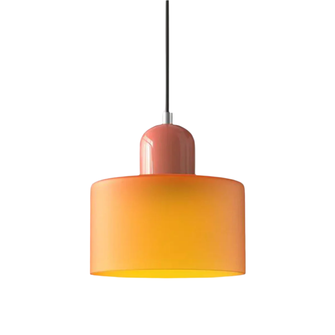 GlamorGlass Light - Europäische Retro Zylinder Pendelleuchte