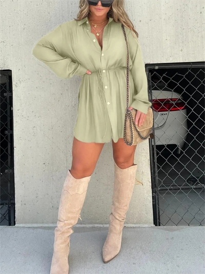 Paloma - Schulterfreier Satin Jumpsuit