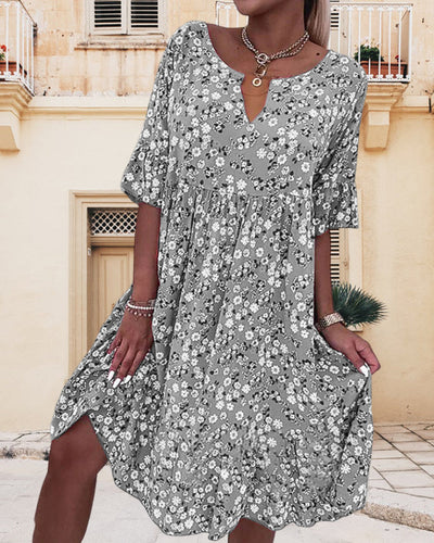 Adriana - Sommerkleid Damen Blumenmuster
