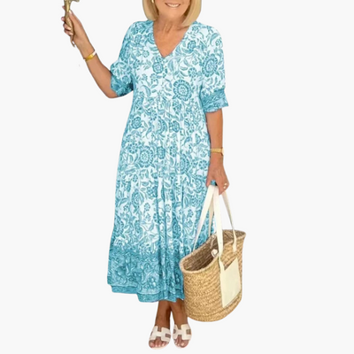 Silke | Boho-Kleid, das deinen Bauch mühelos kaschiert