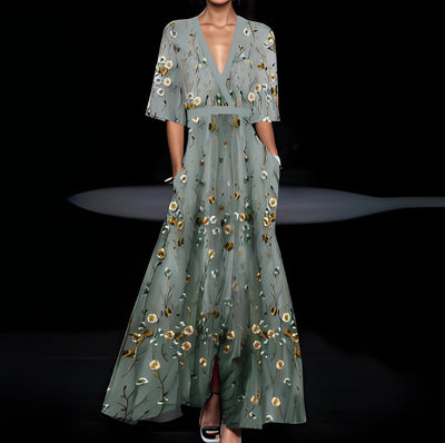 Elena - Sommerkleid mit V-Ausschnitt für Damen