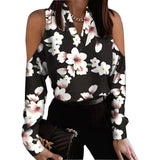 CASSIDY | Elegante Bluse mit V-Ausschnitt in Schwarz