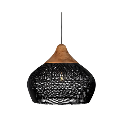 BistroBeam Light - Moderne Rattan-Pendelleuchte
