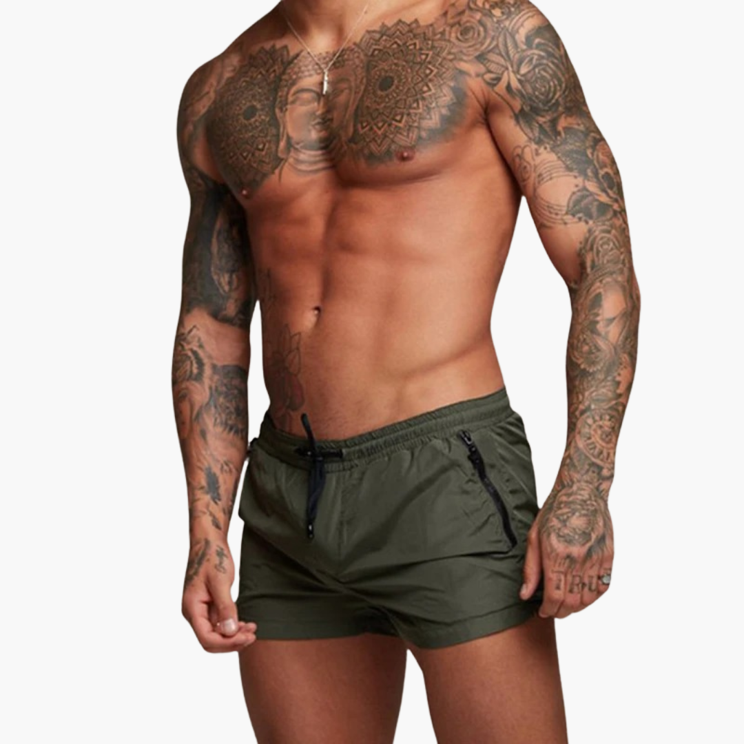 Schnelltrocknende Shorts - für Herren mit Stretch & Zipper